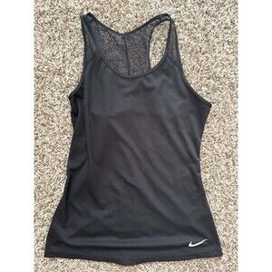 Nike Dri-FIT Women's Ribbed Mesh-Back Training Tank Top Size Medium